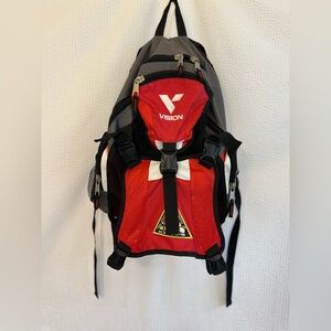 Vision Taekwondo Martial Arts Red and Black Gear Backpack